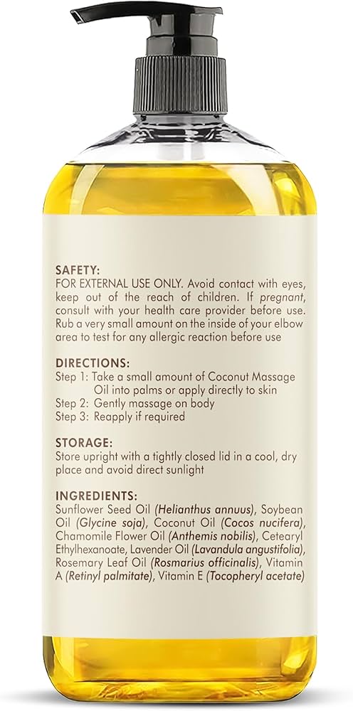 MAGESTIC PURE Coconut Massage Oil