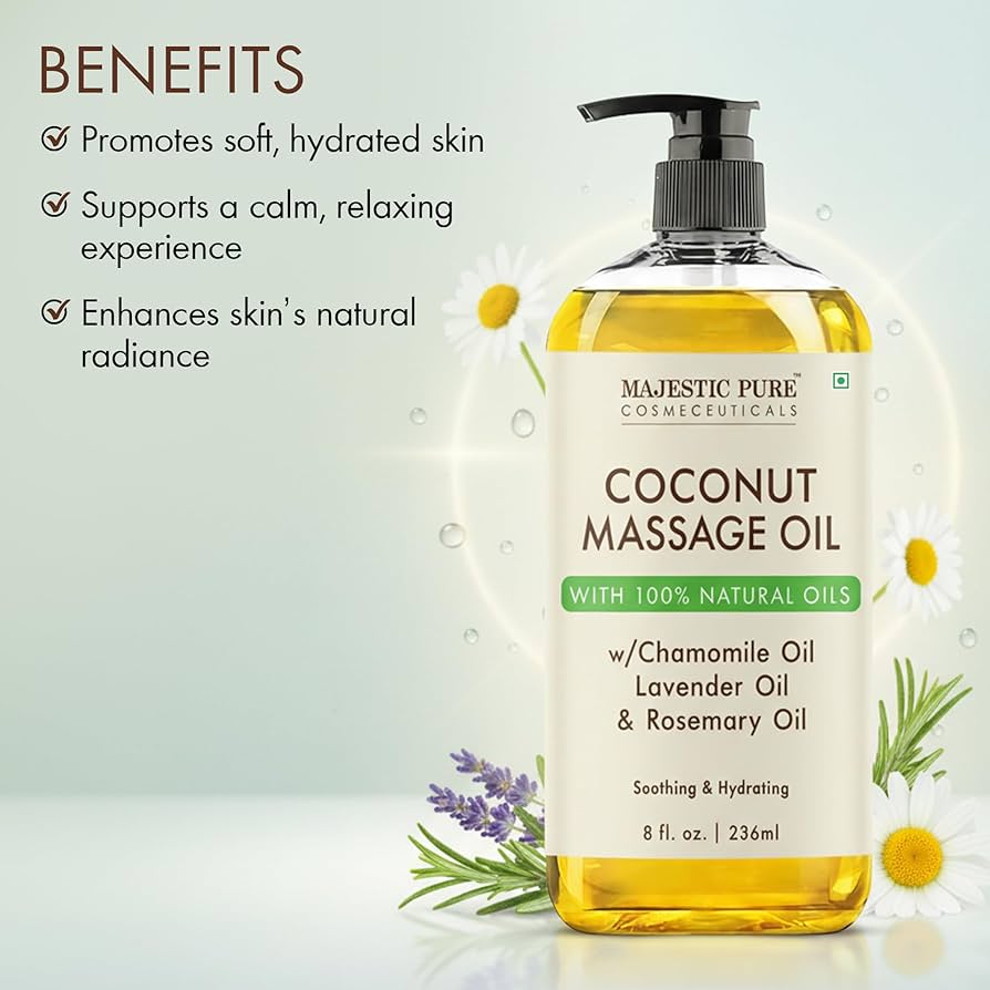 MAGESTIC PURE Coconut Massage Oil